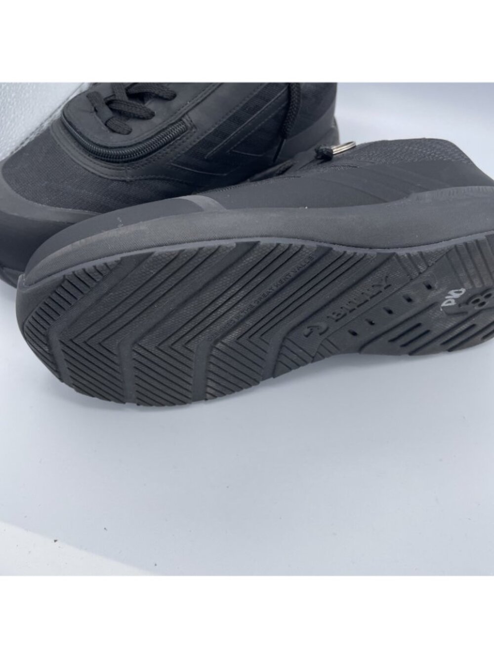 Billy Footwear Adaptive Shoes Mens 9.5 Black Zipper AFO Orthopedic Shoes - Picture 4 of 16